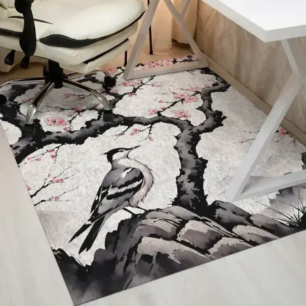 Коврик под компьютерное кресло Сакура, 120х150 см, комнатный