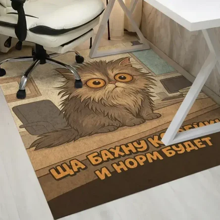 Коврик под компьютерное кресло Прикольный, 120х150 см