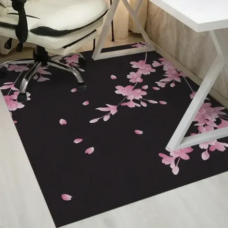 Коврик под компьютерное кресло Сакура, 120х150 см